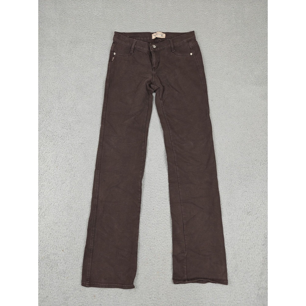 Beverly Jeans Womens 7 Brown Straight Leg Regular Fit Stretch Denim‎ Dark Wash